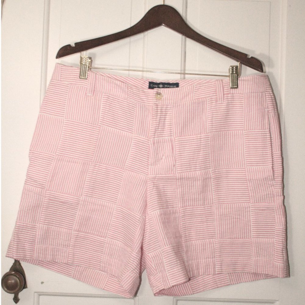 Cape Madras Pink Seersucker Shorts